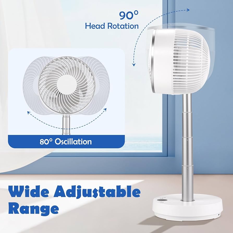 Amazon.com: AIRMATE Retractable Standing Fan, 11